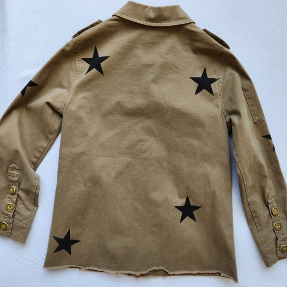 Cezele Military Jacket Stars Royal Honor Army Green Fatiques Black Buttons M - Picture 4 of 17